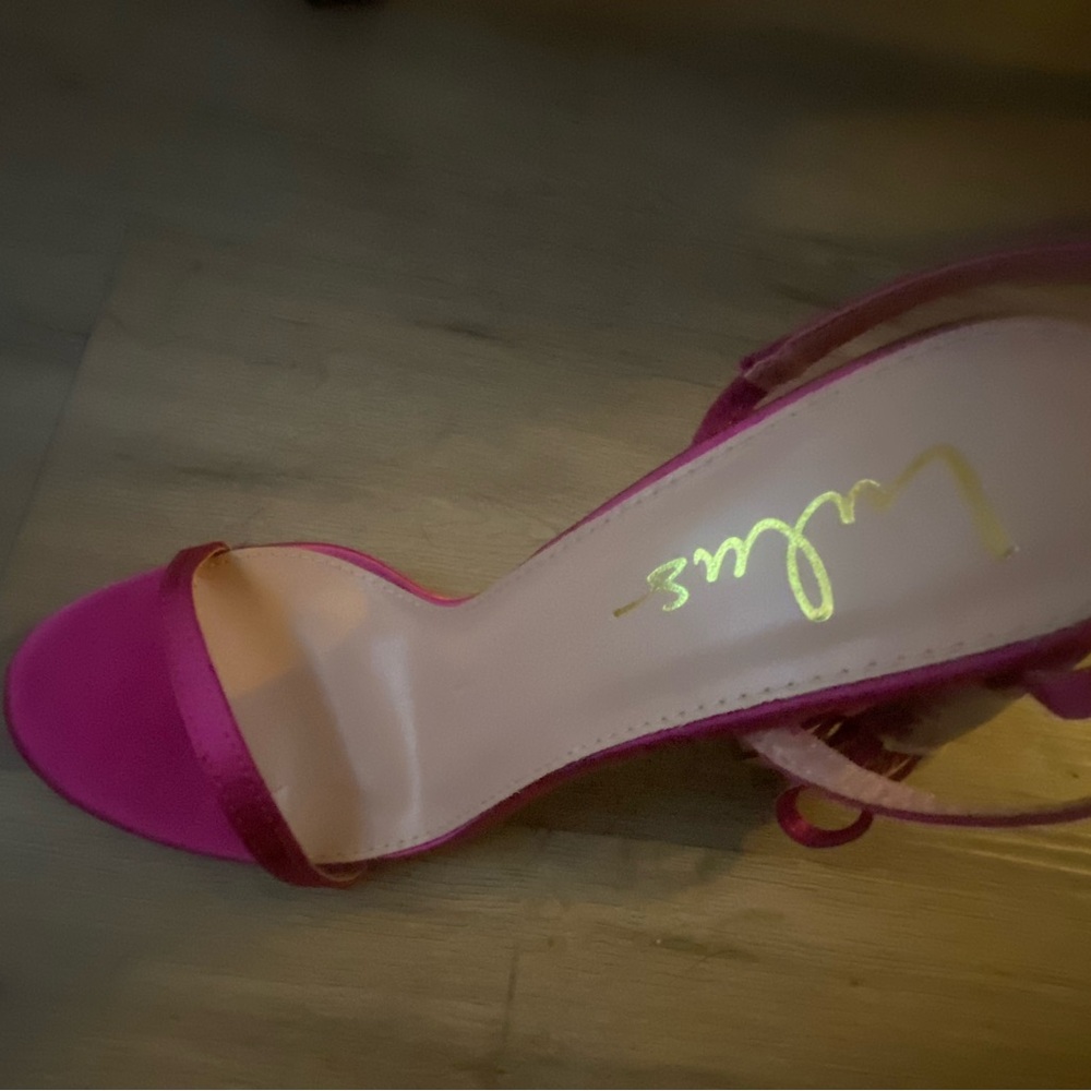 Lulu's Fuchsia Strappy Heels